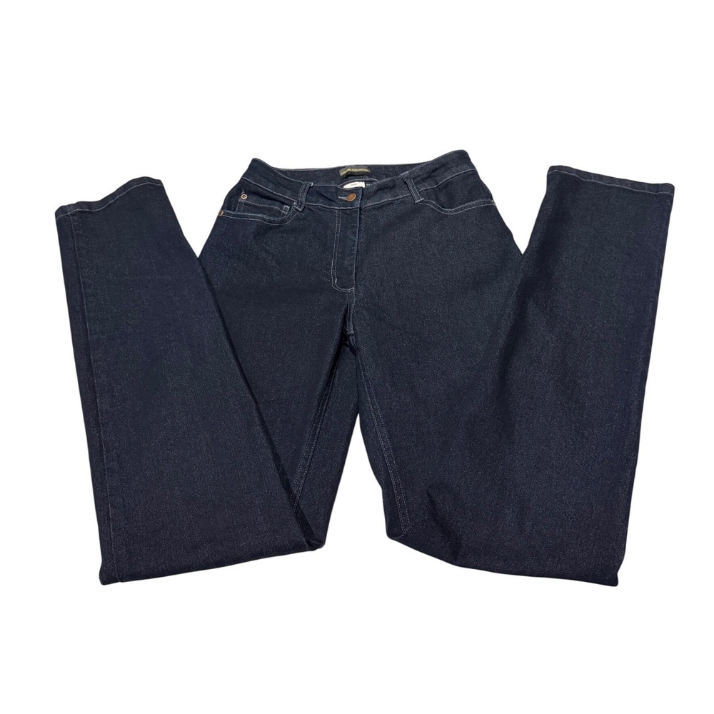 Apparel Collection Dark Wash Straight Leg Jeans Size 4R Indigo Stretch Denim